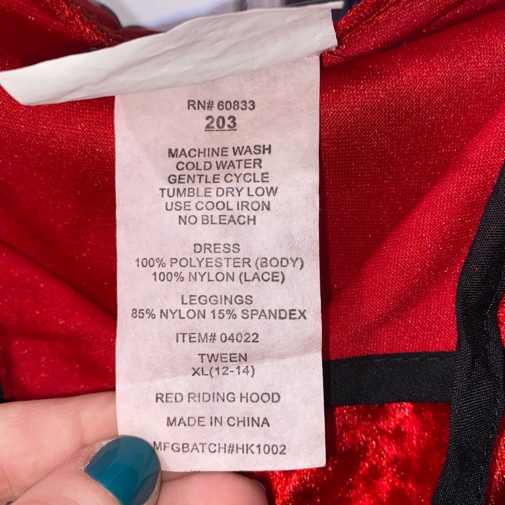Gothic Little Red Riding Hood Dress - Picture 4 of 4